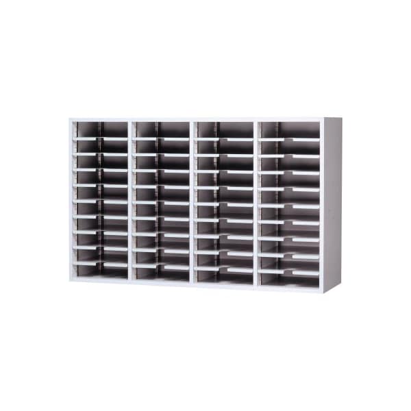 Datum Filing Systems Mail Master Letter Size Sort Module, Regal Cherry Laminate Top Med. Gray Finish SR2605-L20-T23 - main